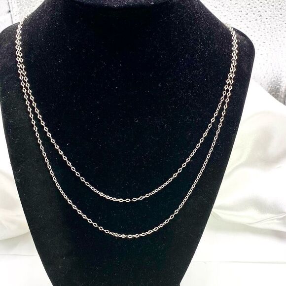 ALM Extra Long Sterling Silver 42” Link Chain - Picture 5 of 9
